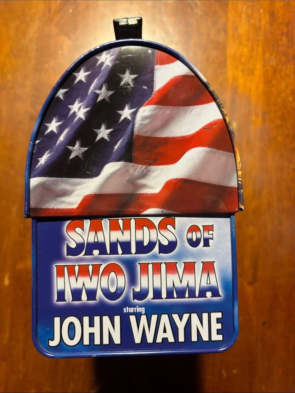 Sands of Iwo Jima Graphic Metal Lunch Box - Blue